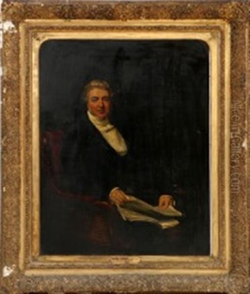 Portrait Of Thomas Smalley Potter Oil Painting by Benjamin Rawlinson Faulkner