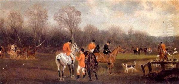 Hunting Scenes (set Of 4) Oil Painting by Charles Faulkner