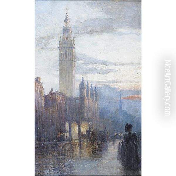 The Beautiful Tower Oil Painting by Herbert W. Faulkner