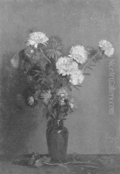 Sommerblumen In Einer Vase Oil Painting by Amandus Faure