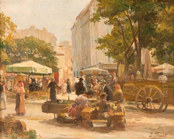 Marche En Provence Oil Painting by Joseph Faust