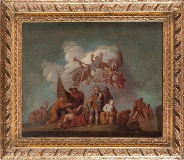 La Gloire De Philippe V Oil Painting by Henri-Antoine de Favanne