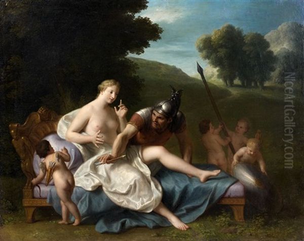 Mars Et Venus Oil Painting by Henri-Antoine de Favanne