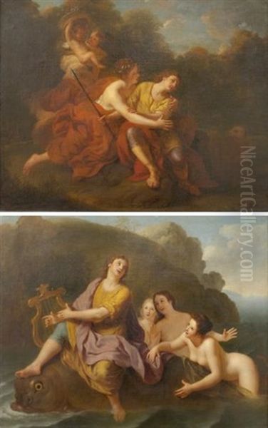 Venus Et Adonis Oil Painting by Henri-Antoine de Favanne