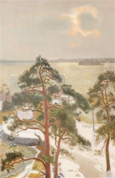 Kulosaari Casino Oil Painting by Antti Faven