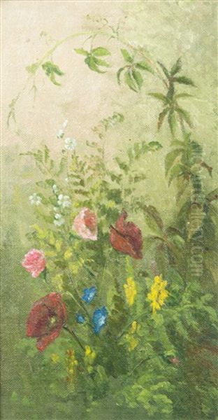 Wild Flowers Oil Painting by Ellen Favorin