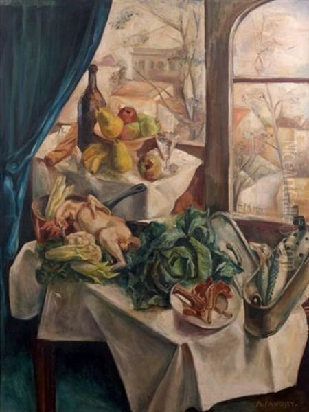 Nature Morte Oil Painting by Andre Favory