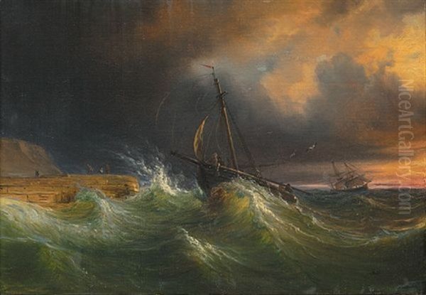 Marine Oil Painting by Thomas Fearnley