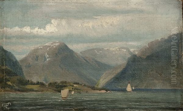 Fjordparti Fra Bergens Stift Oil Painting by Thomas Fearnley