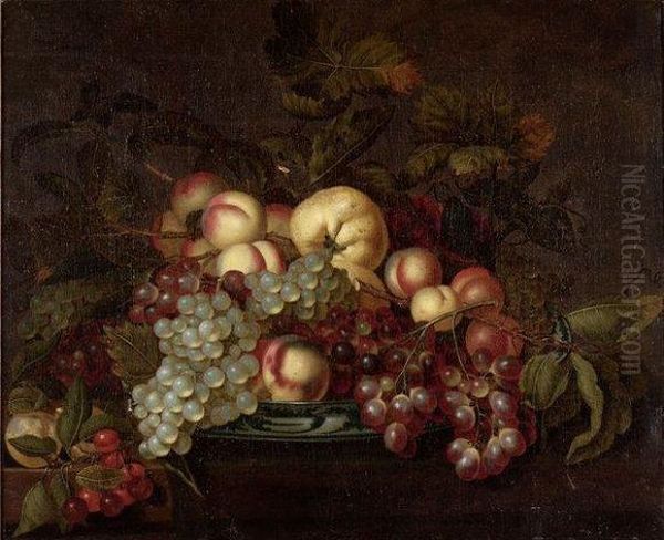 Fruits Dans Un Plat Wan-li Oil Painting by Bartholomeus Assteyn