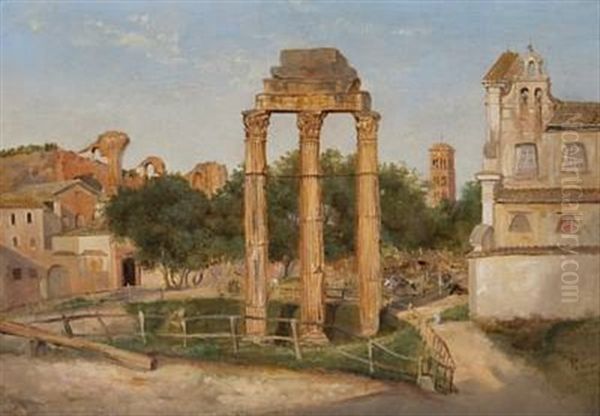 Forum Romanum Oil Painting by Thomas Fearnley