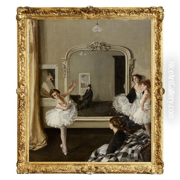 The Ballet Master Oil Painting by Hilda Fearon