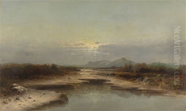 An Der Oberen Isar Oil Painting by Otto Fedder