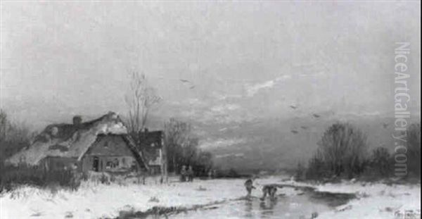 Mondscheinlandschaft Oil Painting by Otto Fedder