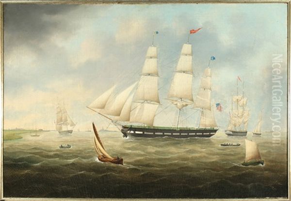 Bremerhaven Oil Painting by Carl Justus Harmen Fedeler