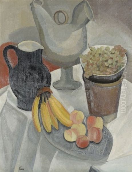 Nature Morte Aux Fruits Oil Painting by Adolphe Aizik Feder