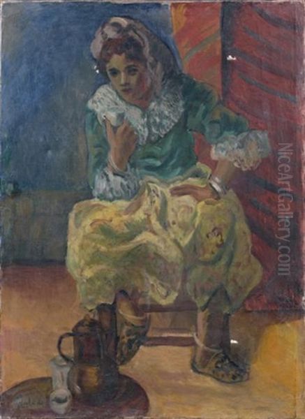 Femme Assise Oil Painting by Adolphe Aizik Feder