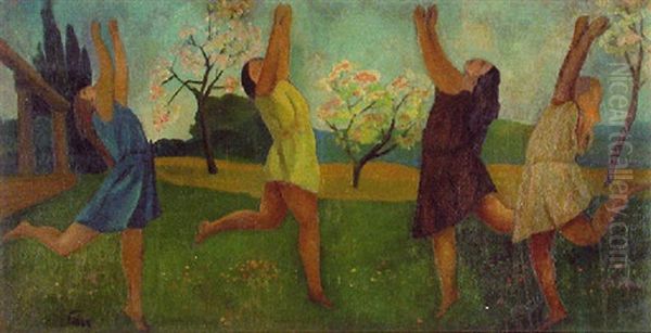 Le Printemps Oil Painting by Adolphe Aizik Feder