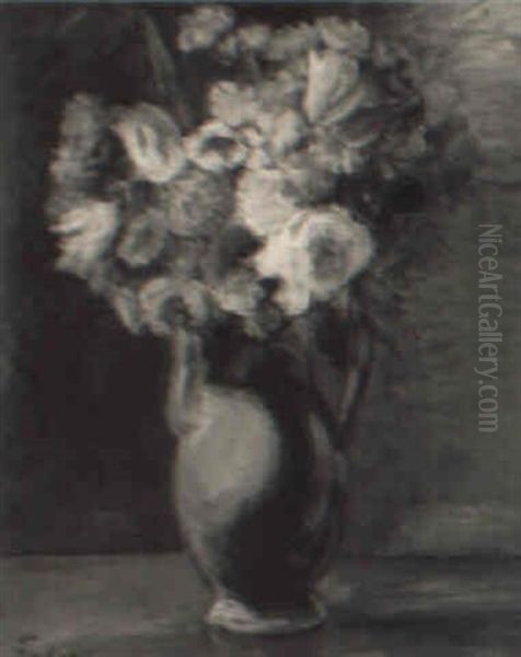 Bouquet De Fleurs Oil Painting by Adolphe Aizik Feder