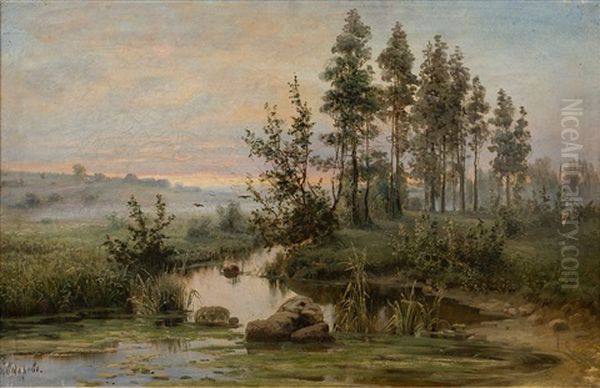 Summer Morning Mist by Simeon Fedorovich Fedorov