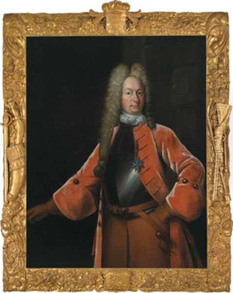 Portrait Des Generals Georg Wilhelm V. Birkholtz Oil Painting by Heinrich Christoph Fehling