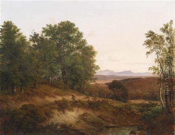 Partie Aus Dem Wienerwald (?) Oil Painting by Joseph Feid