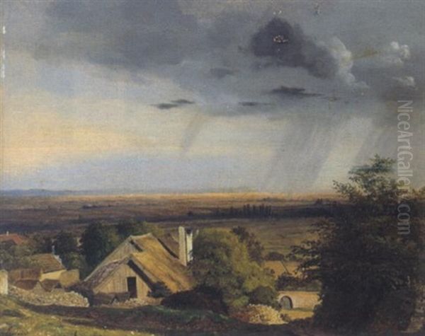 Gegend Bei Mannersdorf, Niederosterreich Oil Painting by Joseph Feid