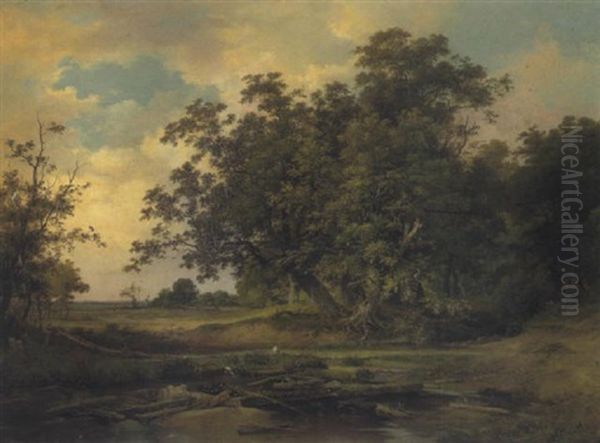 Waldlandschaft Oil Painting by Joseph Feid