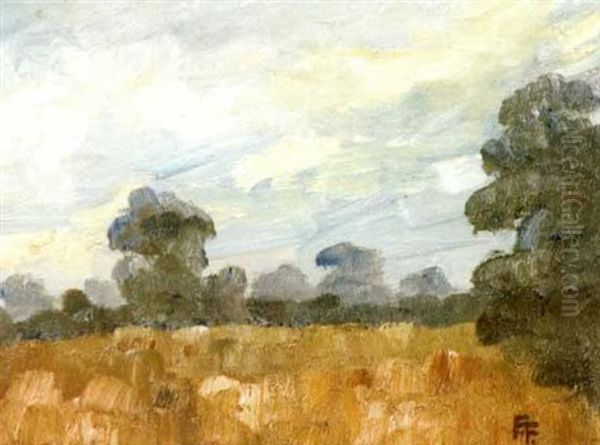 Landschaft Oil Painting by Fritz Feigler