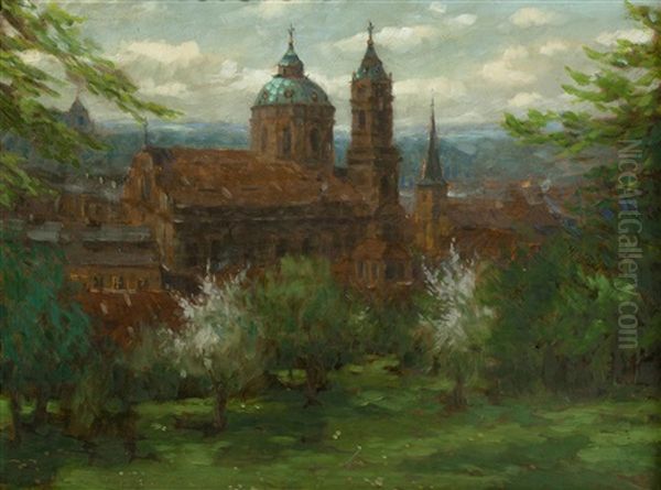 Blick Auf Die Kleinseitner Nikolauskirche Oil Painting by Stanislav Feikl