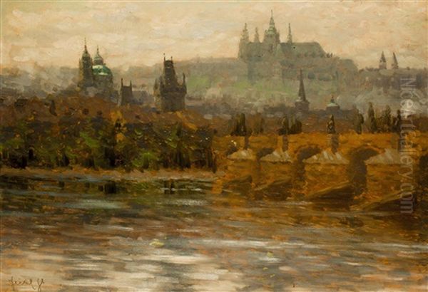 Blick Auf Den Hradschin Oil Painting by Stanislav Feikl