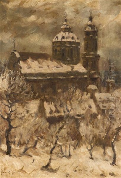 Blick Auf Die Nikolauskirche Oil Painting by Stanislav Feikl