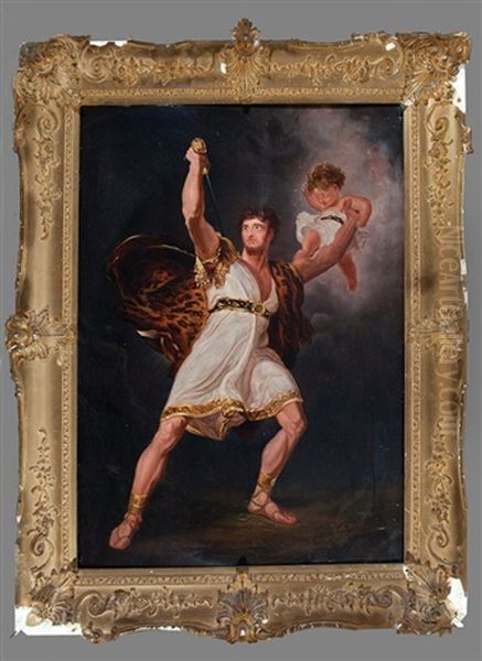 John Philip Kemble As Rolla In Pizarro Oil Painting by Walton Cheever Felch