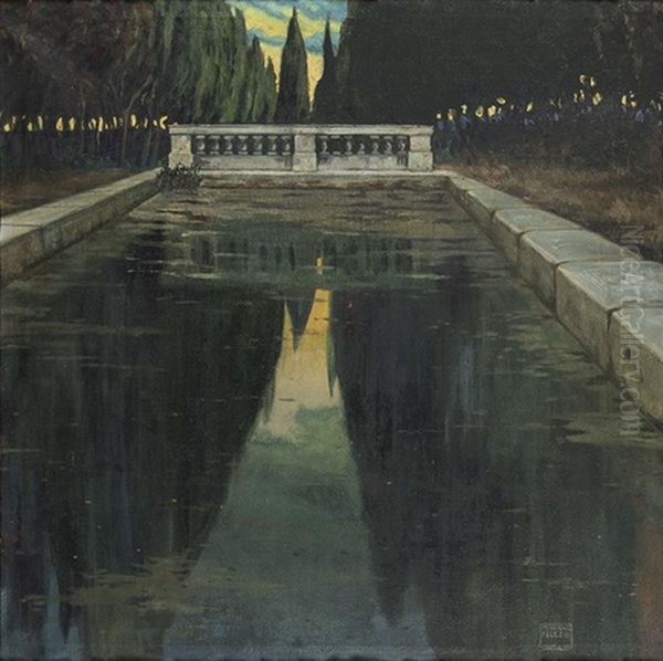 Jardines De Aranjuez Oil Painting by Mariano Felez