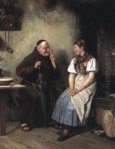 Der Belehrende Monch Oil Painting by Paul Felgentreff