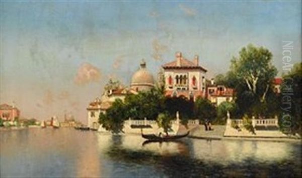 Venice Scene Oil Painting by Karl Eugene Felix