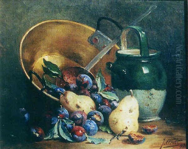 Le Chaudron A Confiture Oil Painting by Julien t' Felt