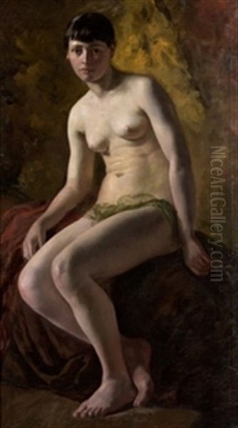 Desnudo Femenino Oil Painting by Jose Maria Fenollera