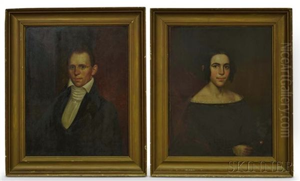 Two Portraits Oil Painting by Charles Fenton