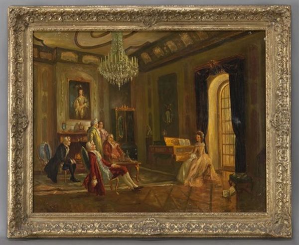 The Recital Oil Painting by Charles Fenton