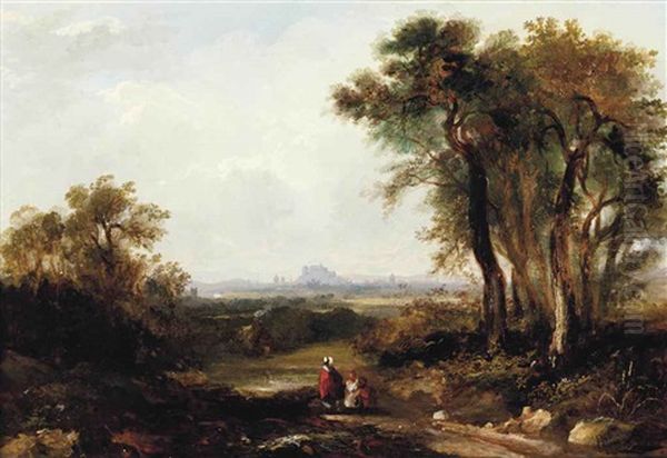 Edinburgh From Craigmillar Oil Painting by Thomas Fenwick