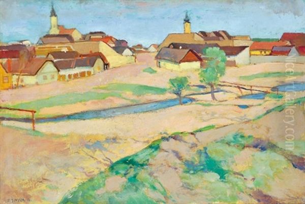 Szentendre Oil Painting by Adolf Fenyes