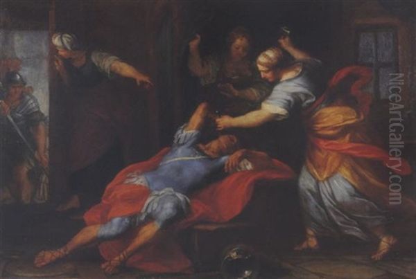 Giaele E Sisara Oil Painting by Francesco (Imperiali) Ferdinandi