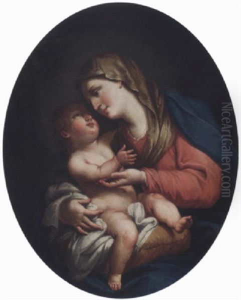 The Madonna And Child Oil Painting by Francesco (Imperiali) Ferdinandi