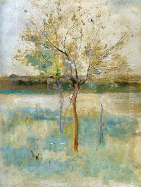 Viragzo Fa, 1892 (blooming Tree) by Karoly Ferenczy