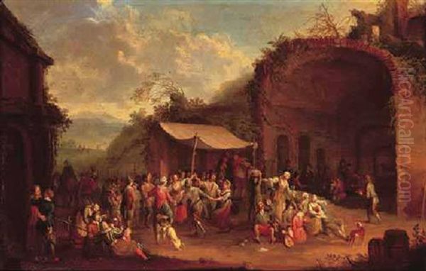 The Village Dance Oil Painting by Franz de Paula Ferg