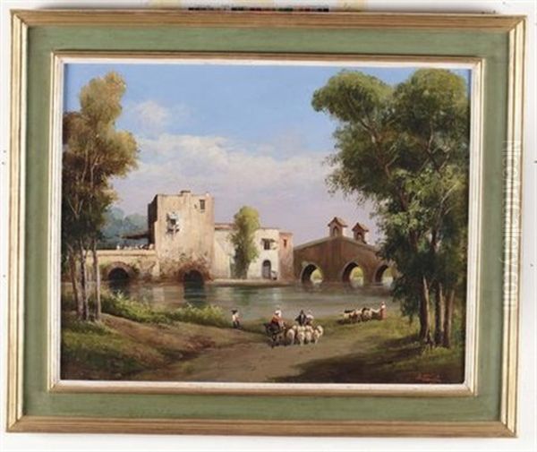 Paesaggio Oil Painting by Salvatore Fergola