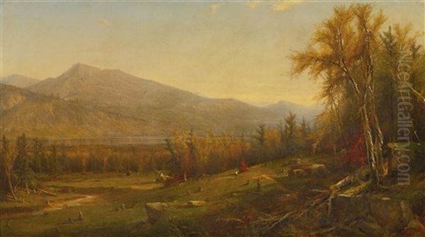 Autumn Oil Painting by Henry A. Ferguson