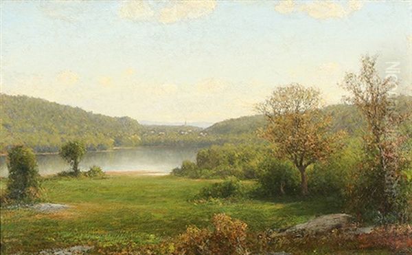 View To Ashfield Massachusetts Oil Painting by Henry A. Ferguson