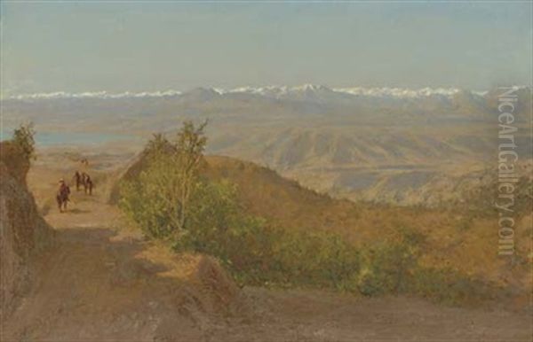 Chilean Andes Oil Painting by Henry A. Ferguson